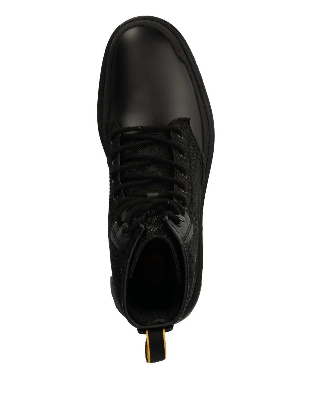 caterpillar lace-up rubber-sole boots Black