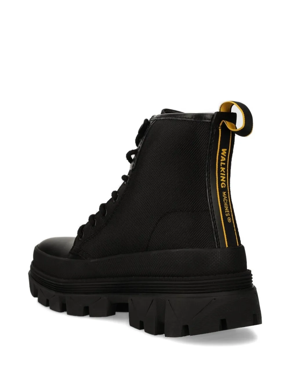 caterpillar lace-up rubber-sole boots Black