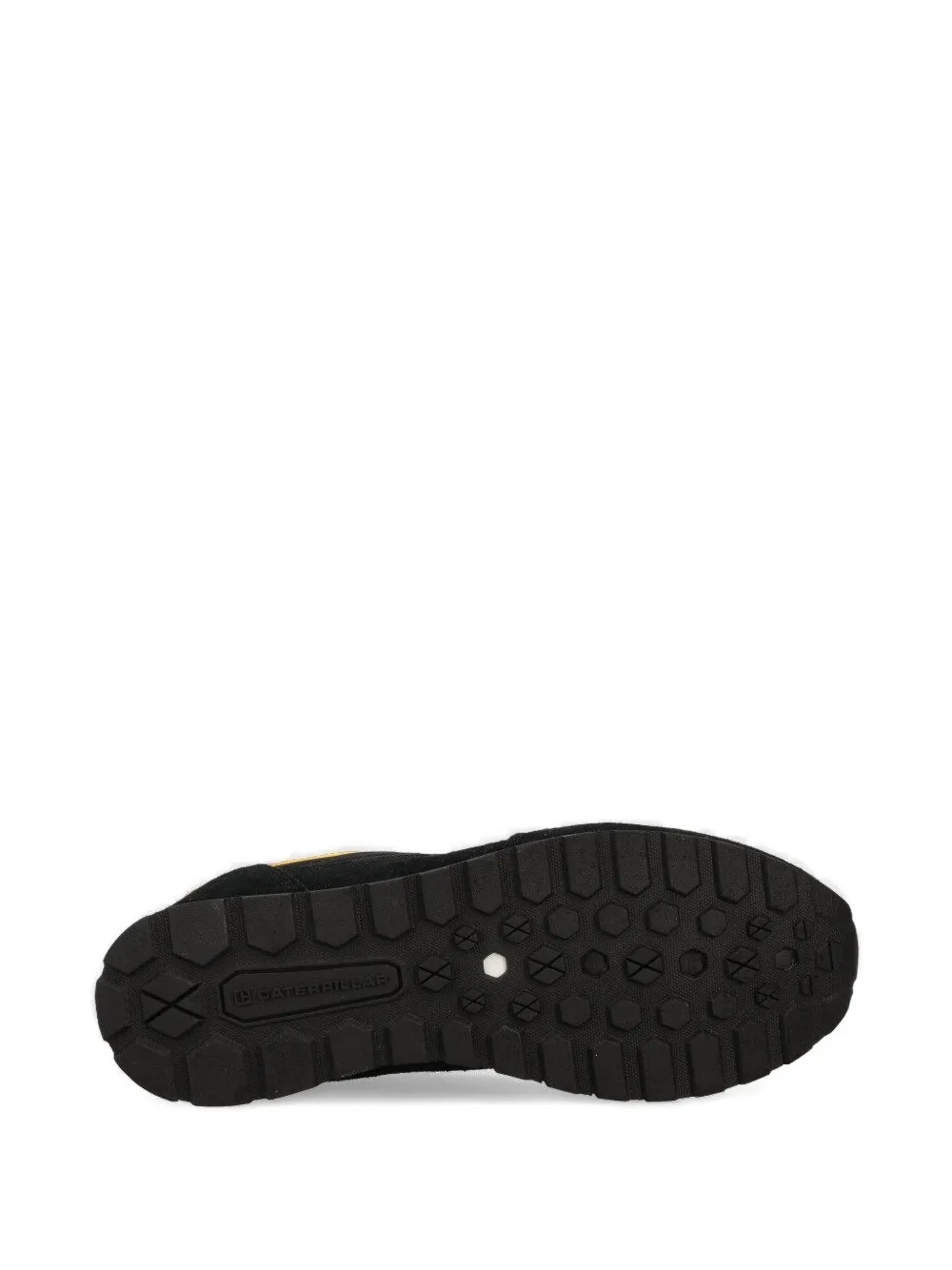 caterpillar panelled lace-up sneakers Black