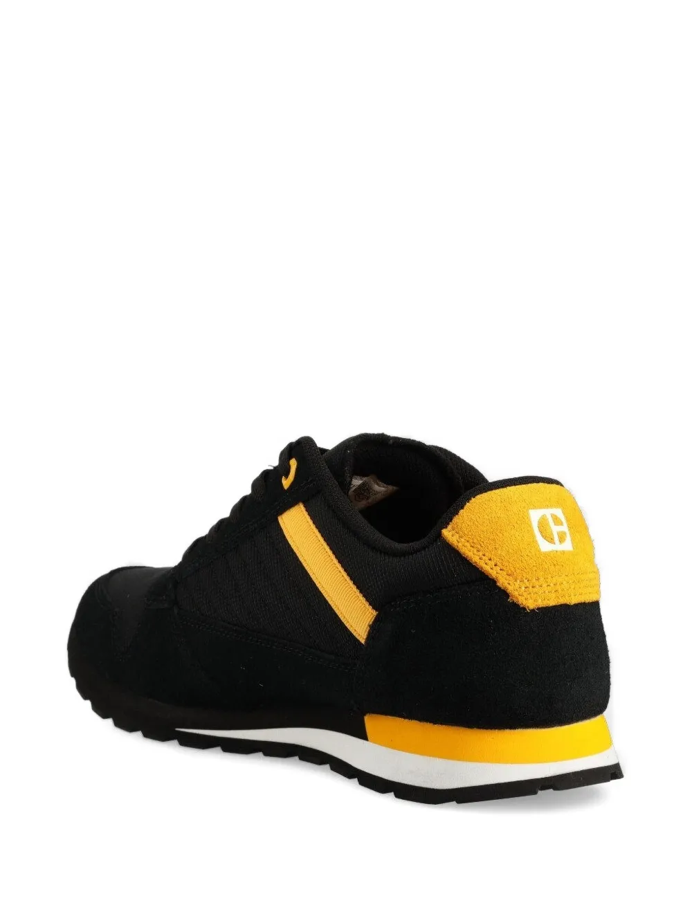 caterpillar panelled lace-up sneakers Black