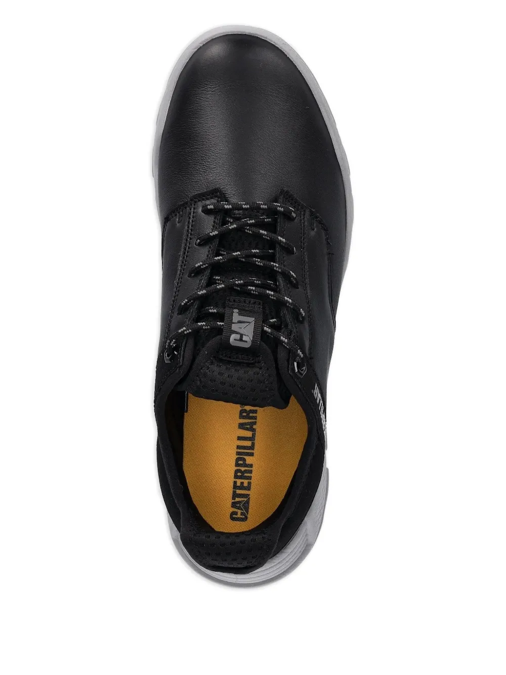 caterpillar Hex Lite leather lace-up sneakers Black