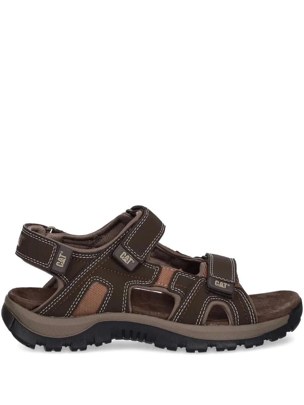 Caterpillar Giles sandalen met drie bandjes Bruin