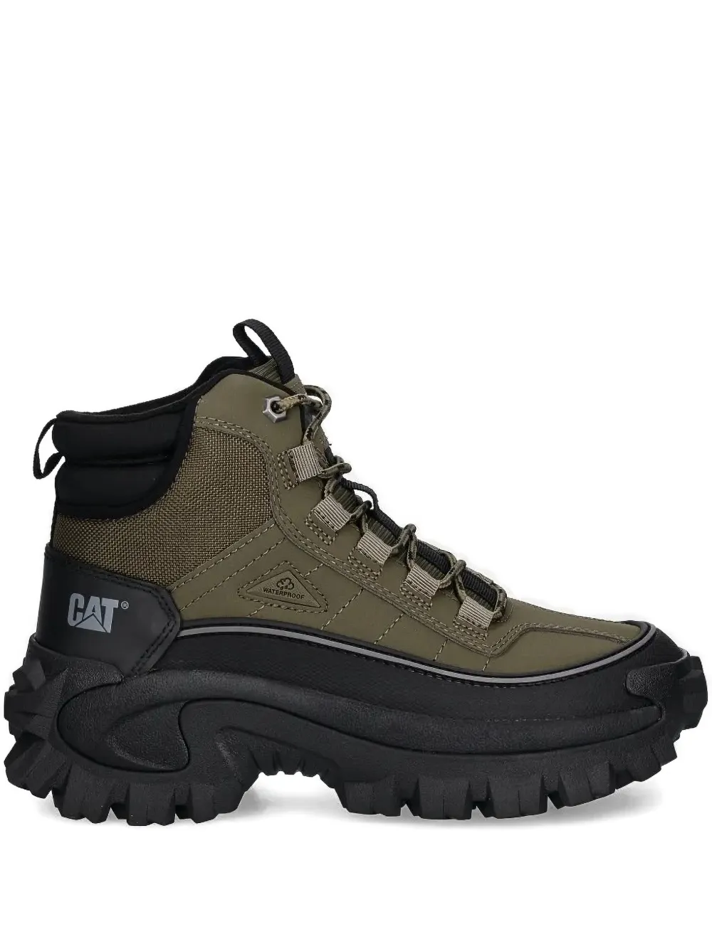 caterpillar lace-up hiking boots | Green | Image 1