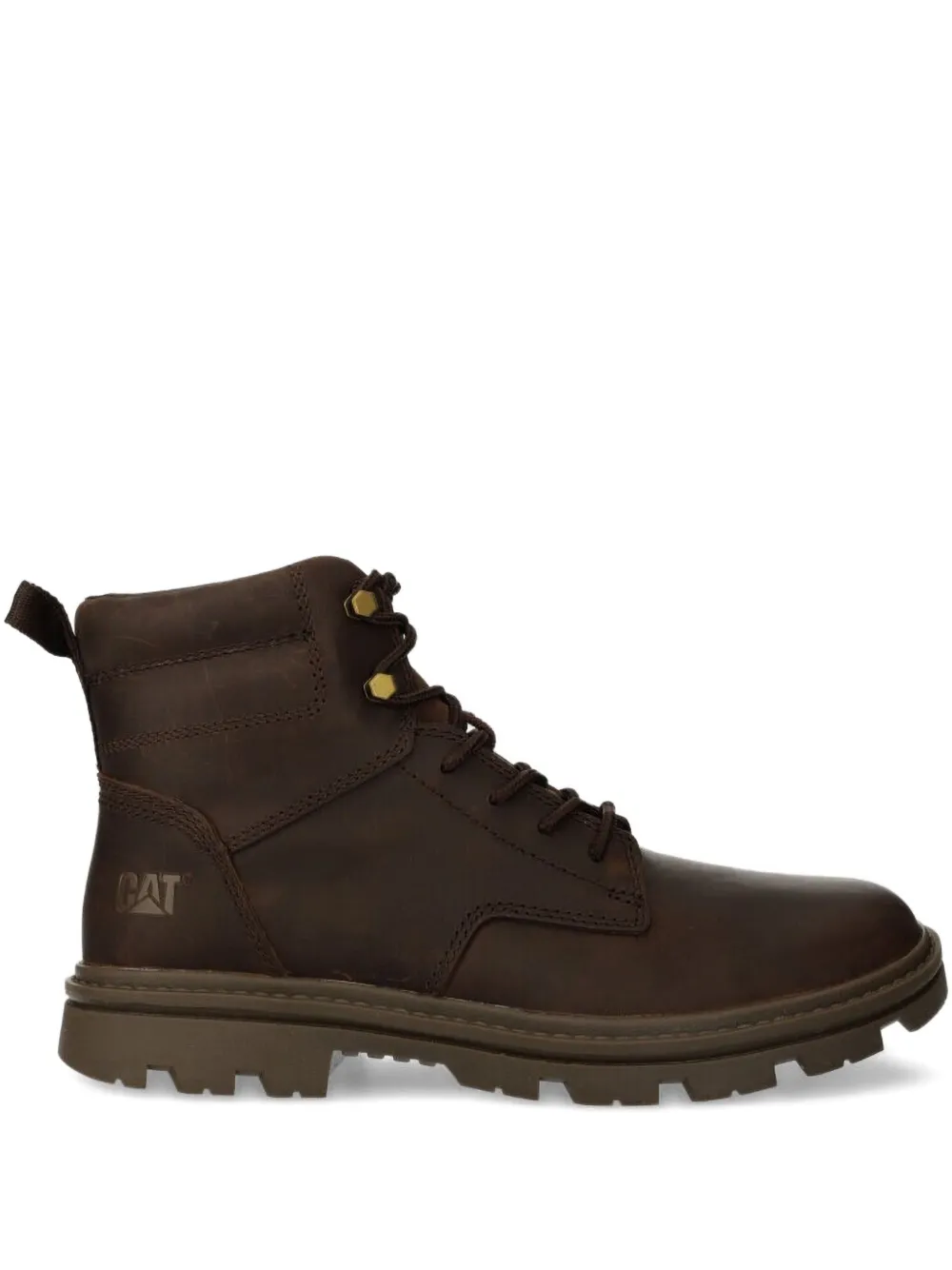 caterpillar Practicioner lace-up leather boots | Brown | Image 1