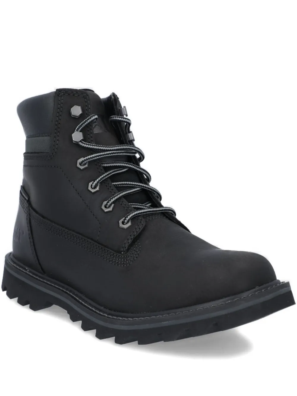 Caterpillar lace-up leather hiking boots Black