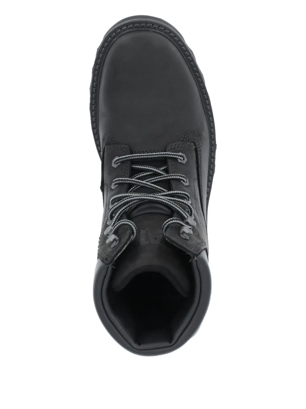 caterpillar lace-up leather hiking boots Black