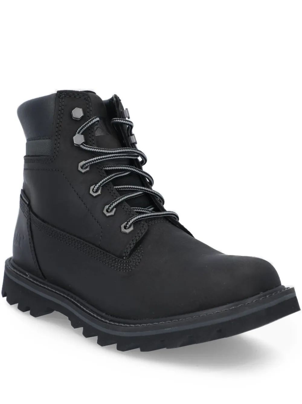 Caterpillar lace-up leather hiking boots Black