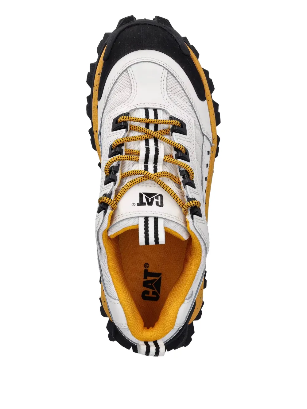 Caterpillar Intruder Lace-up Chunky Sneakers In White