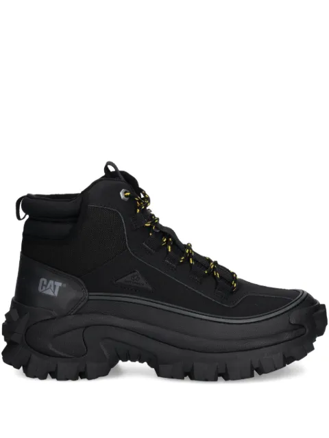 caterpillar lug-sole lace-up boots