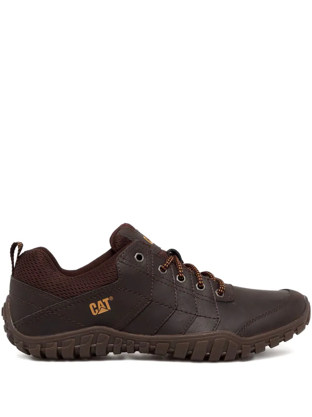 Caterpillar Instruct sneakers met mesh vlak Bruin