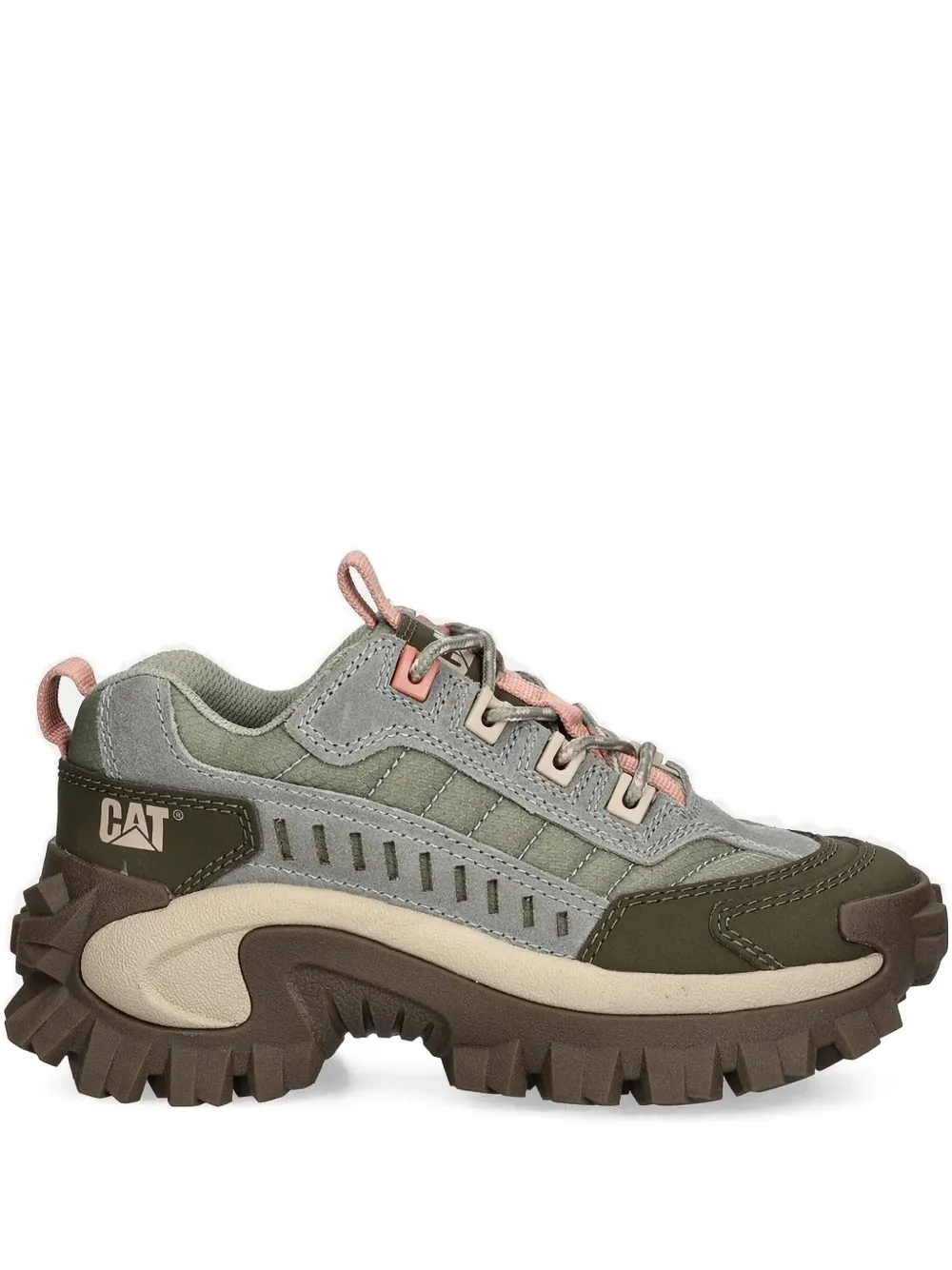 Caterpillar Intruder lace-up chunky sneakers Green