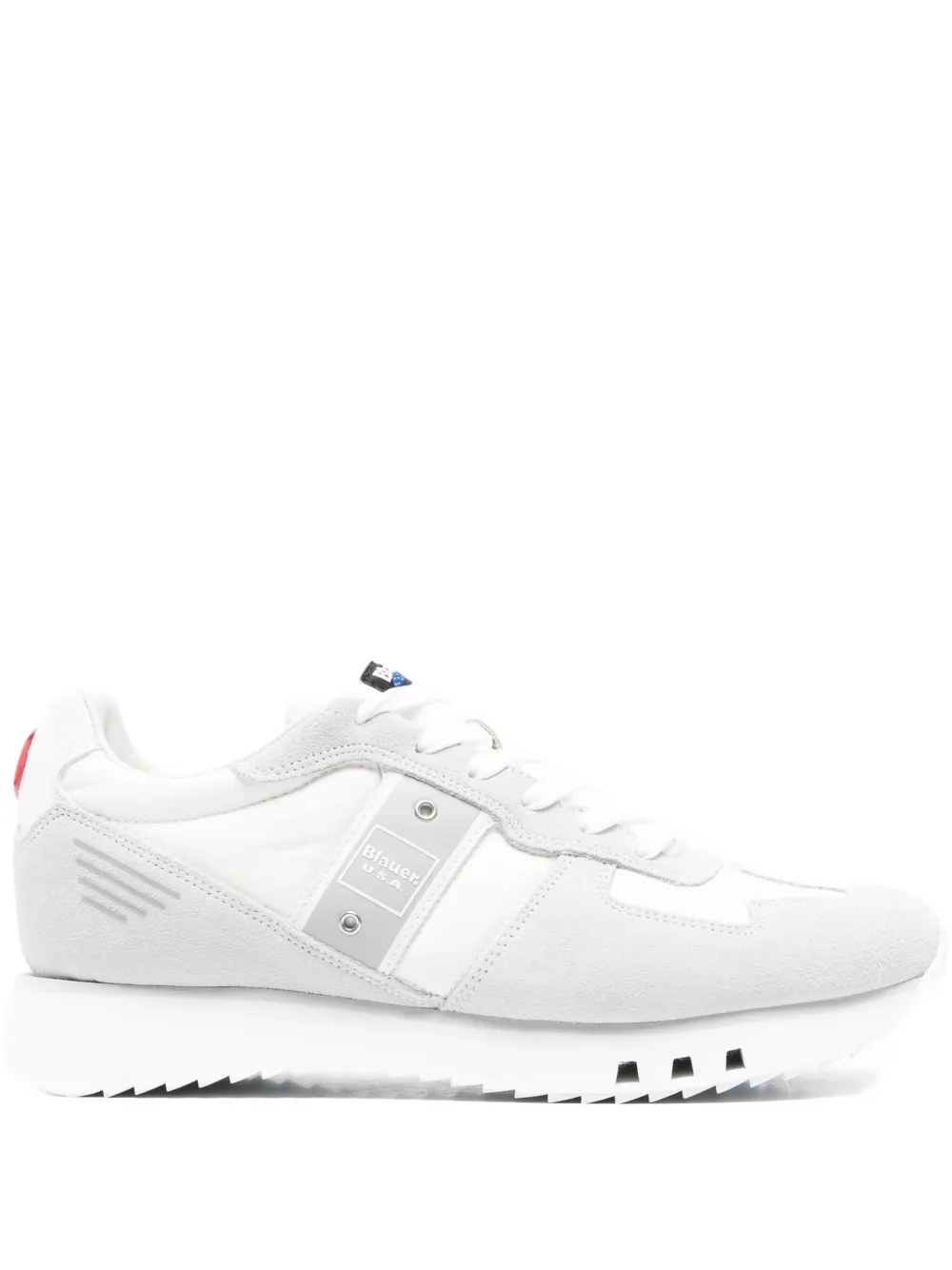 Blauer logo-detail sneakers White