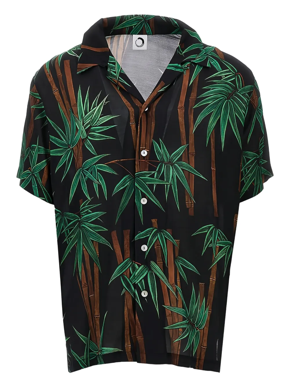 Endless Joy bamboo-print shirt | Black | Image 1