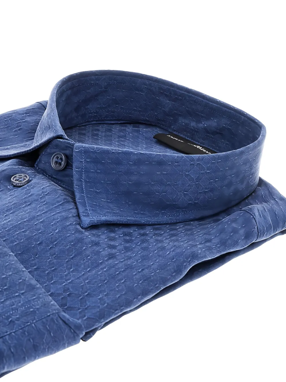 Emporio Armani Overhemd met textuur Blauw