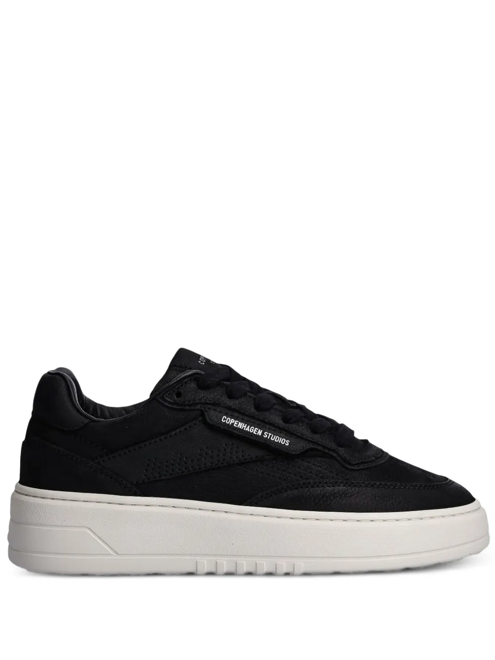 Copenhagen Leren sneakers met logo-label Zwart