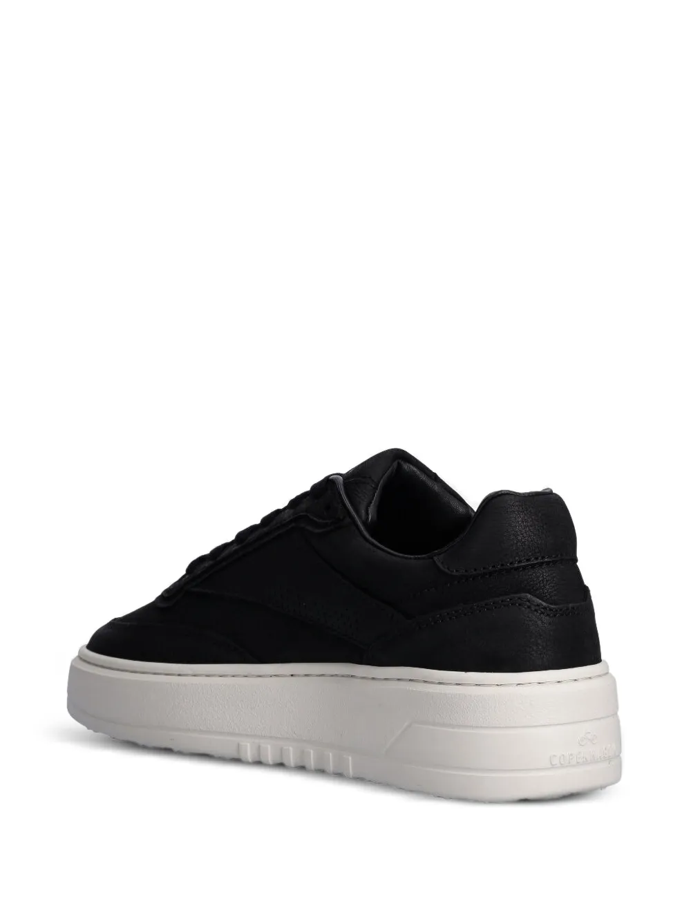 Copenhagen Leren sneakers met logo-label - Zwart