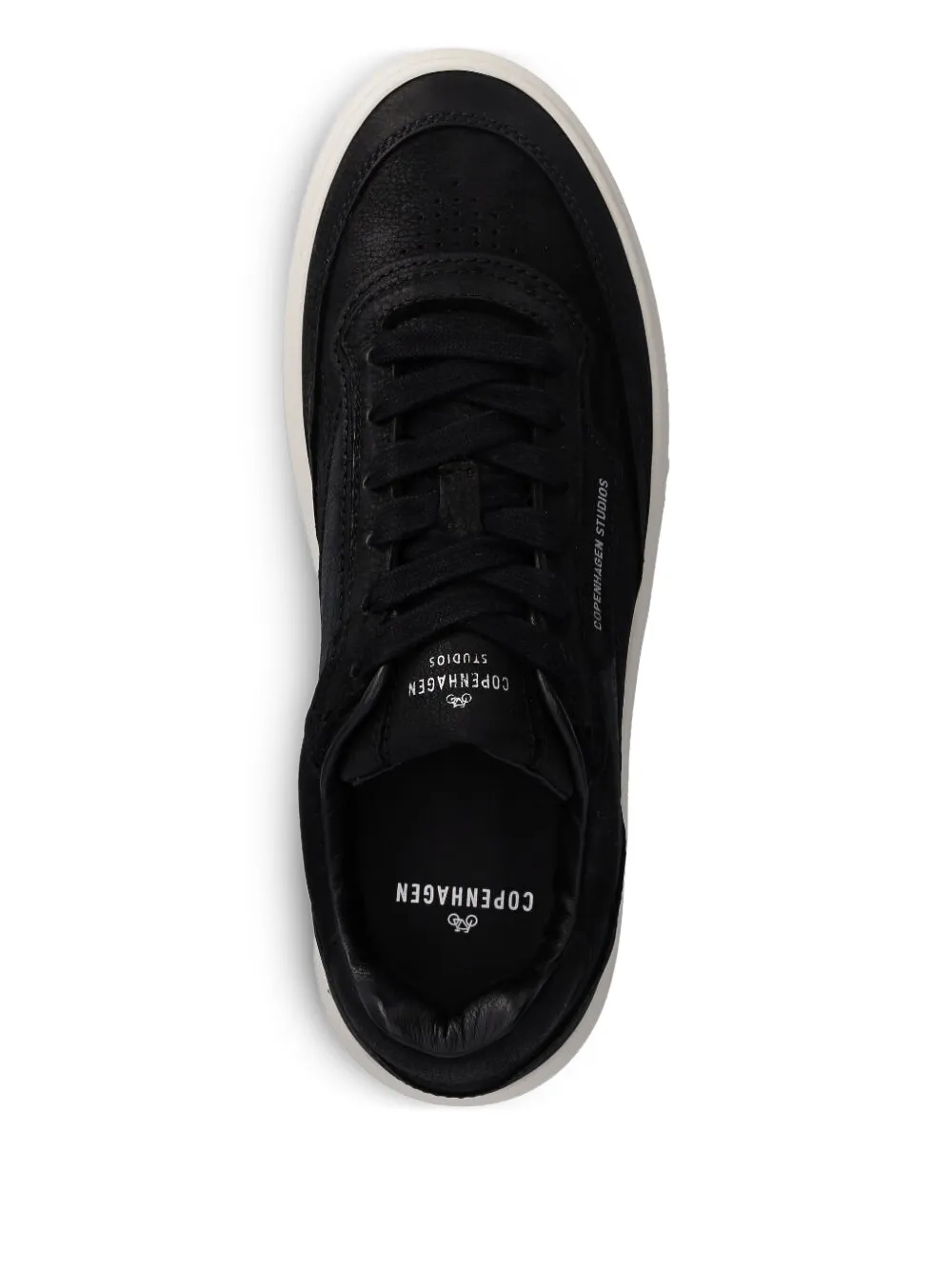 Copenhagen Leren sneakers met logo-label Zwart