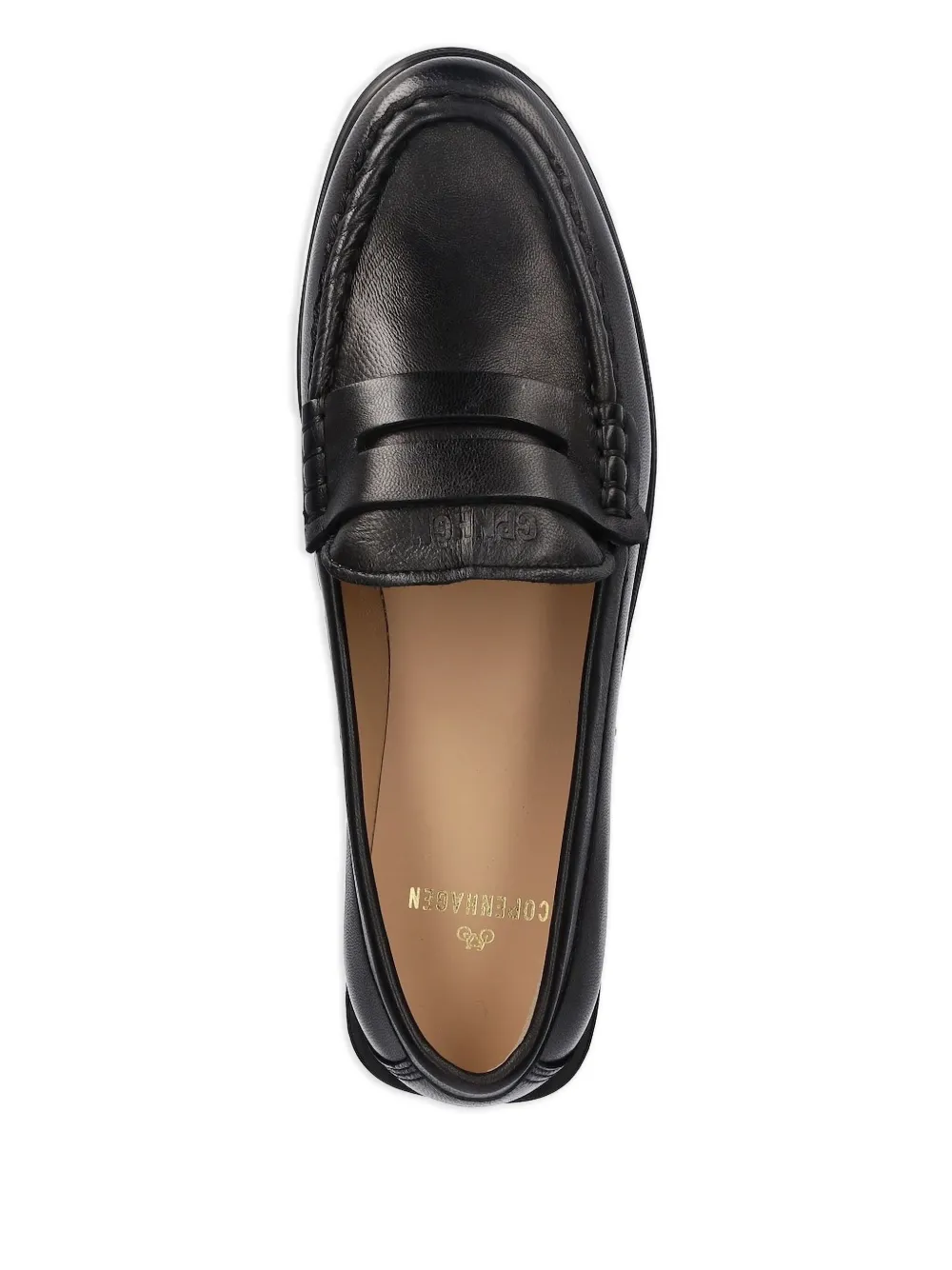 Copenhagen Leren penny loafers - Zwart