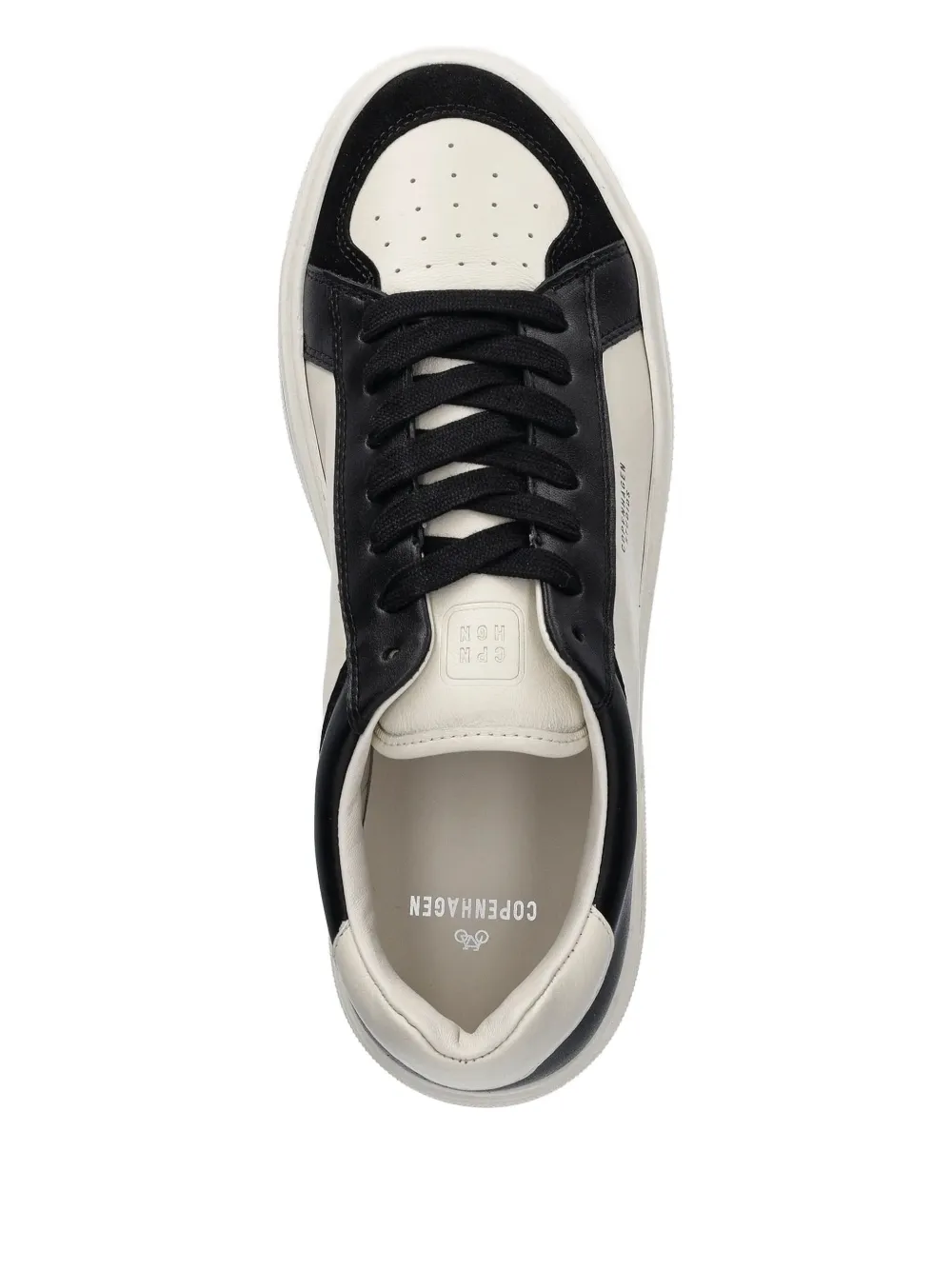 Copenhagen leather-panel sneakers Black