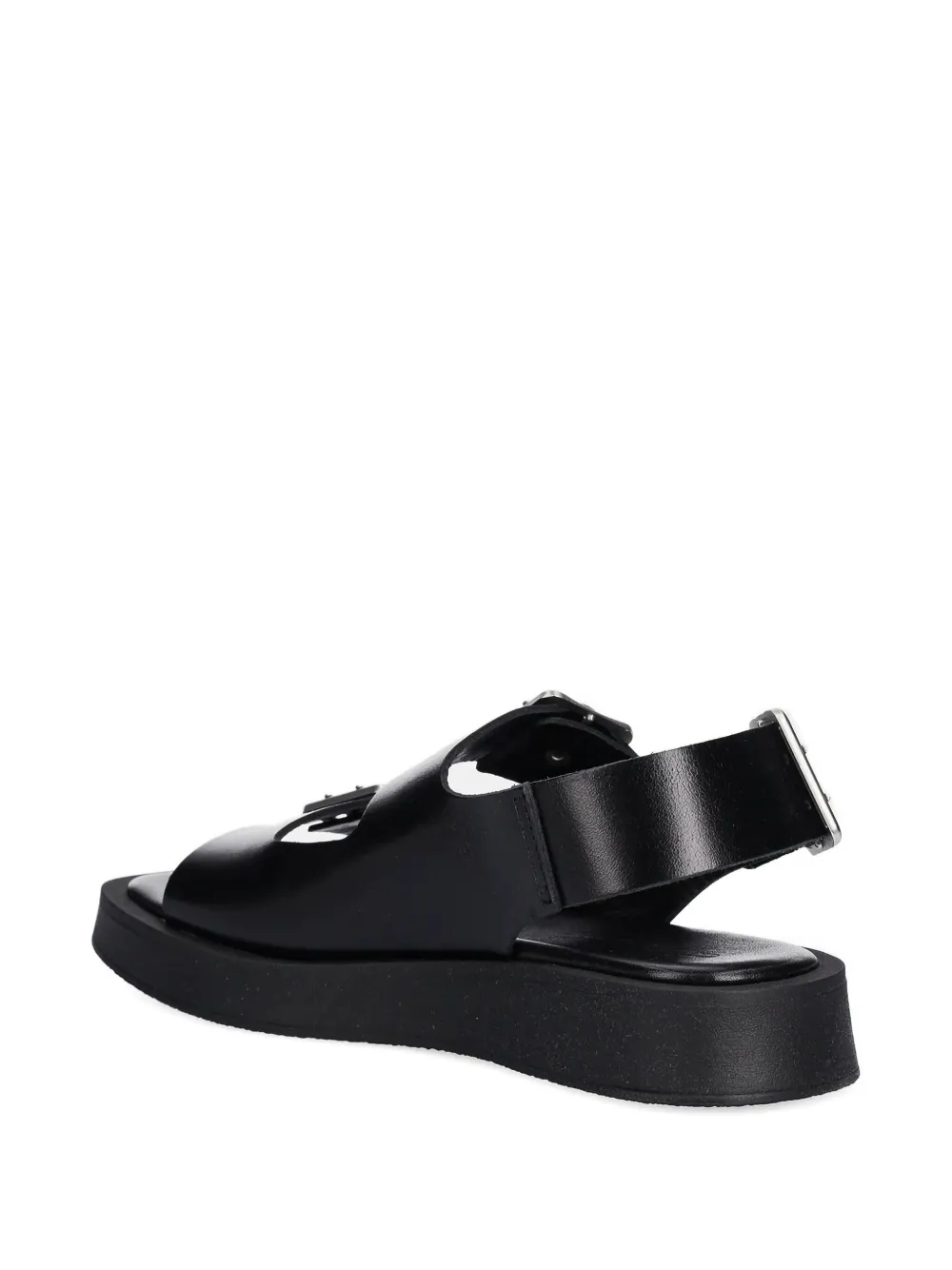 Copenhagen Sandalen met gespdetail Zwart