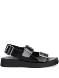Copenhagen buckle-detail platform sandals - Black