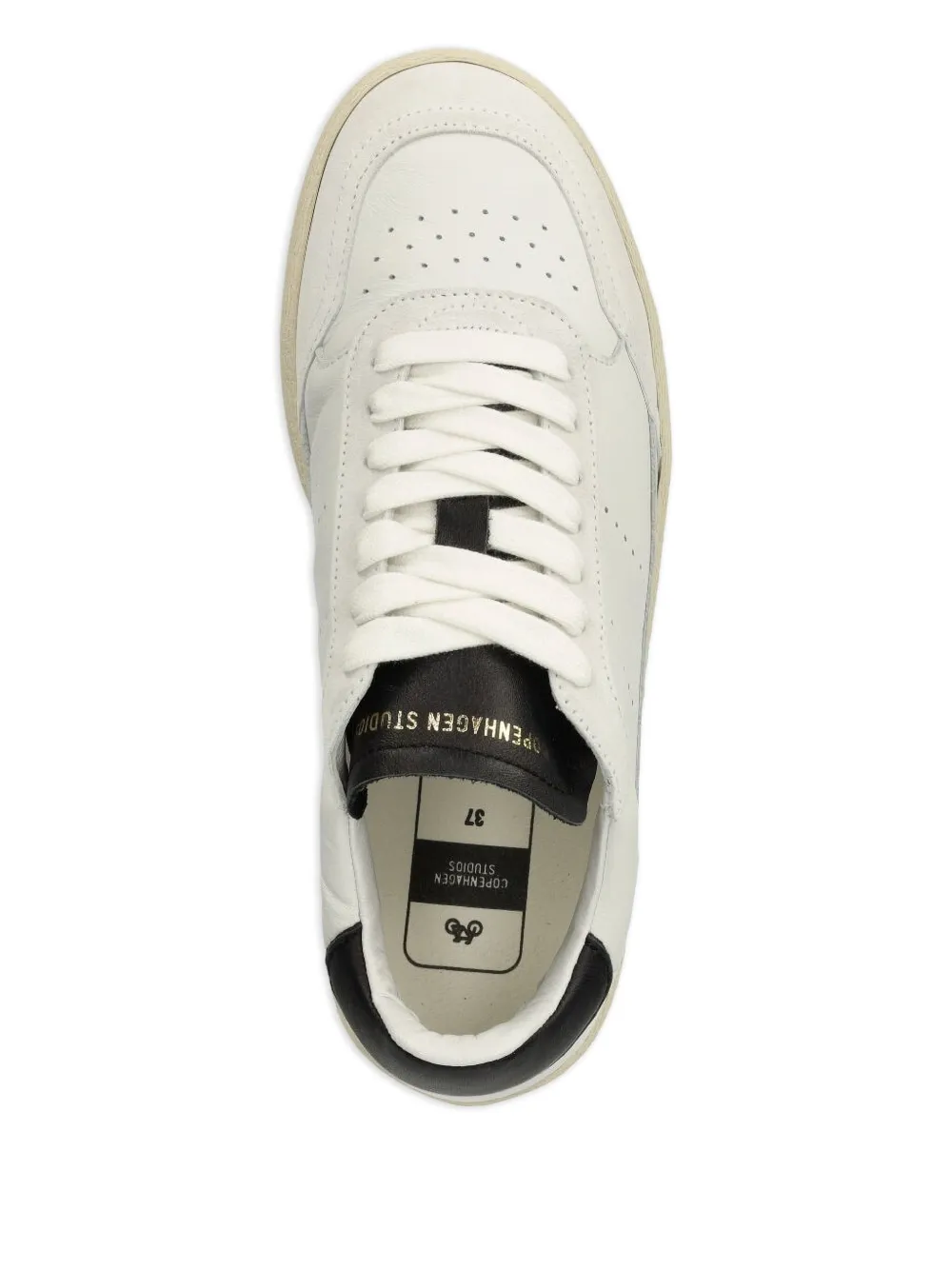 Copenhagen Leren sneakers met vlakken Wit