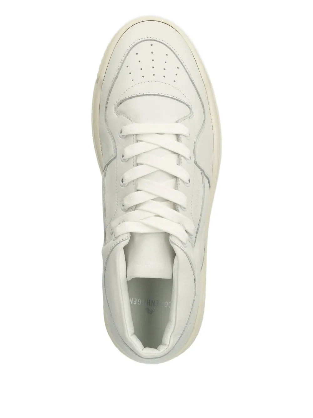 Copenhagen Cph159m Padded Leather Trainers In White