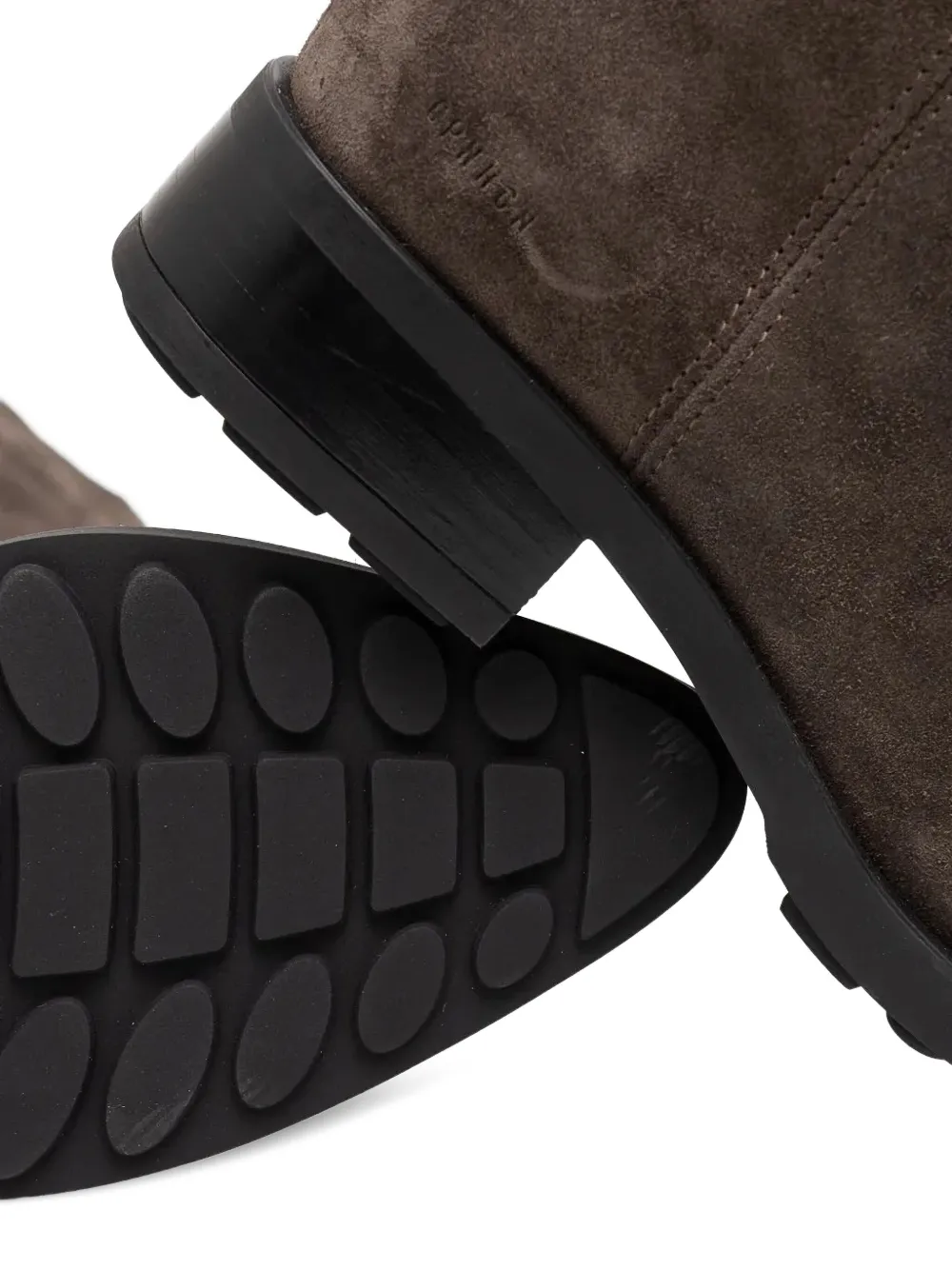 Copenhagen Suede Pointed-toe Knee-high Boots In Brown