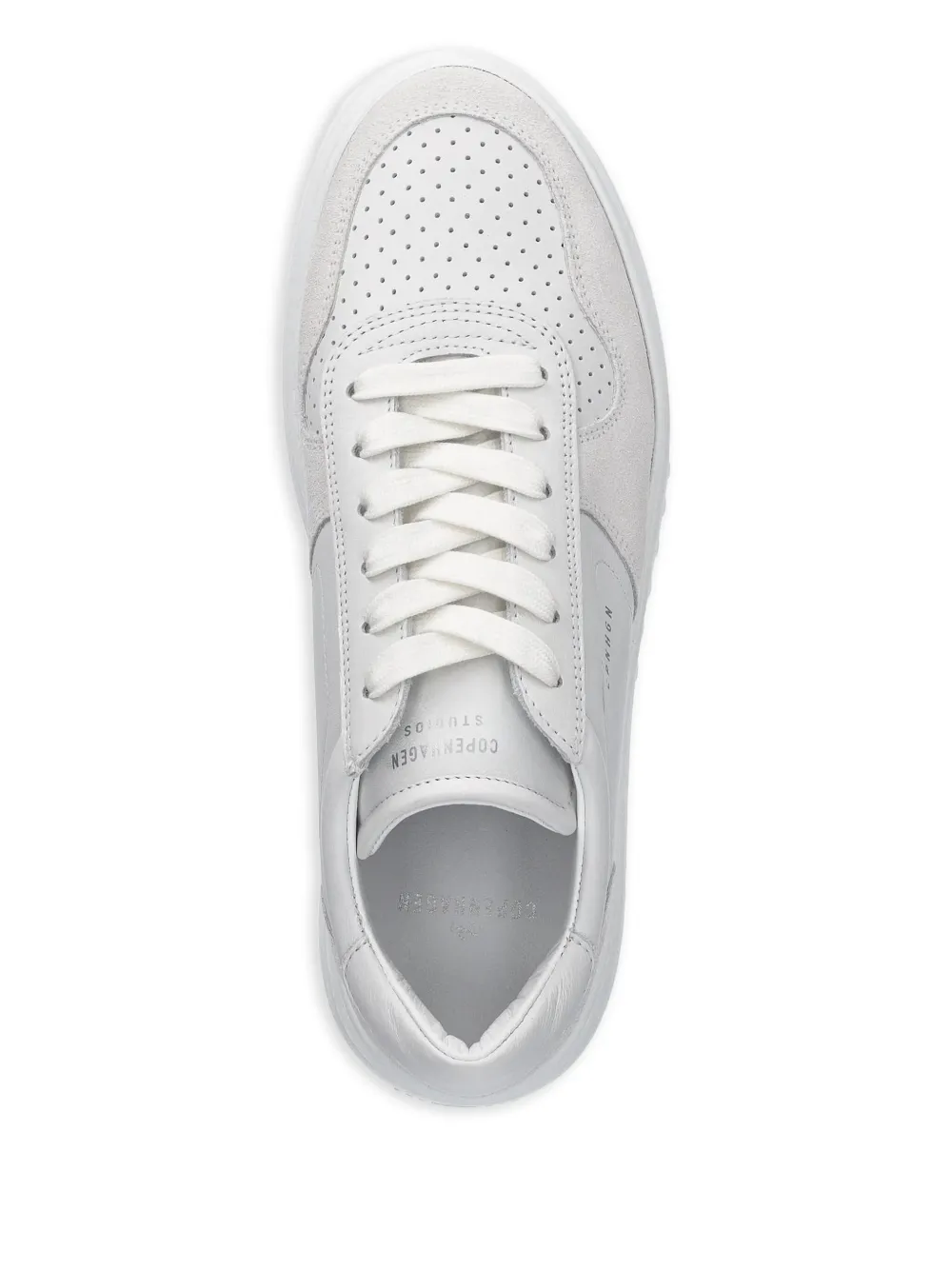 Copenhagen leather lace-up sneakers White