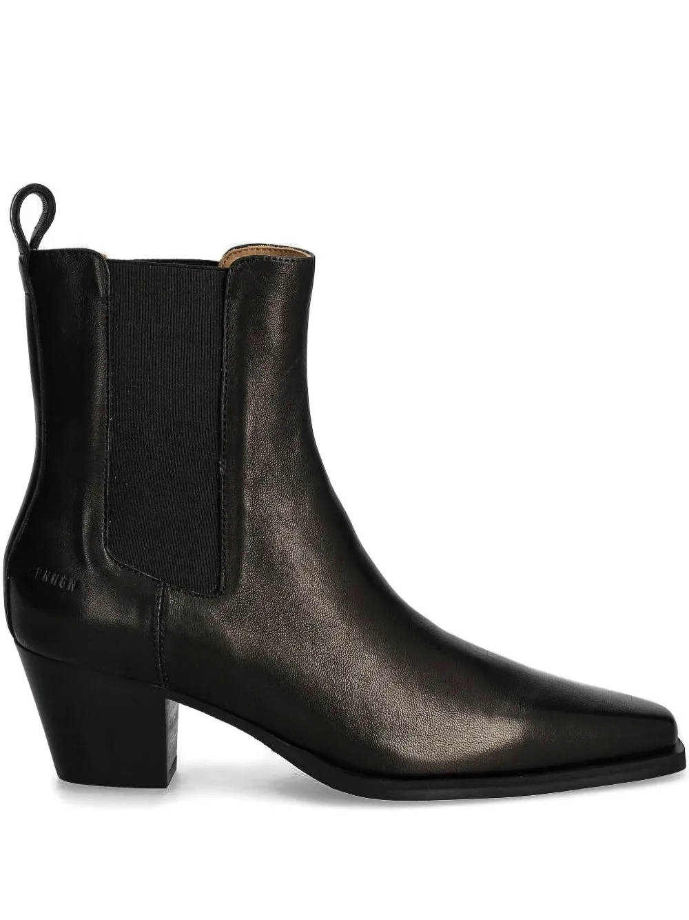 Copenhagen Elastic-panel Pointed-toe Boots In Black