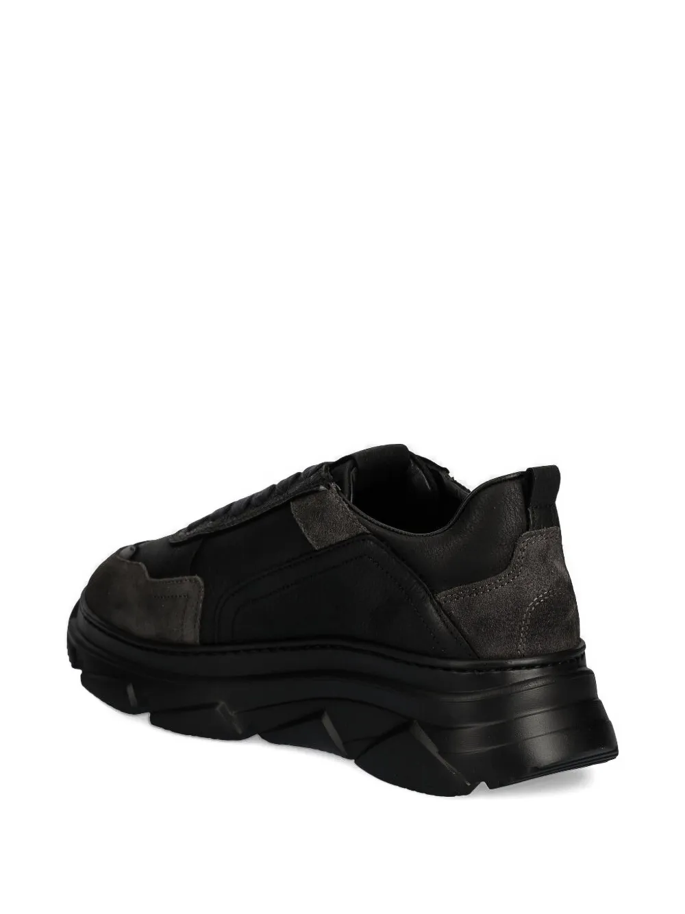 Copenhagen leather panelled chunky-sole sneakers - Zwart