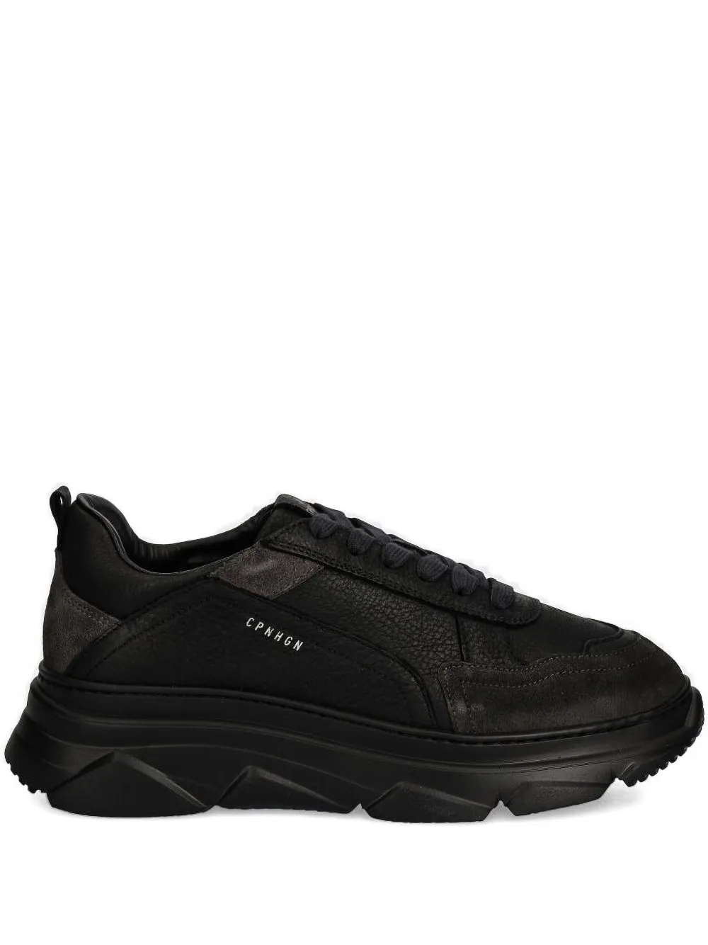 Copenhagen leather panelled chunky-sole sneakers Black