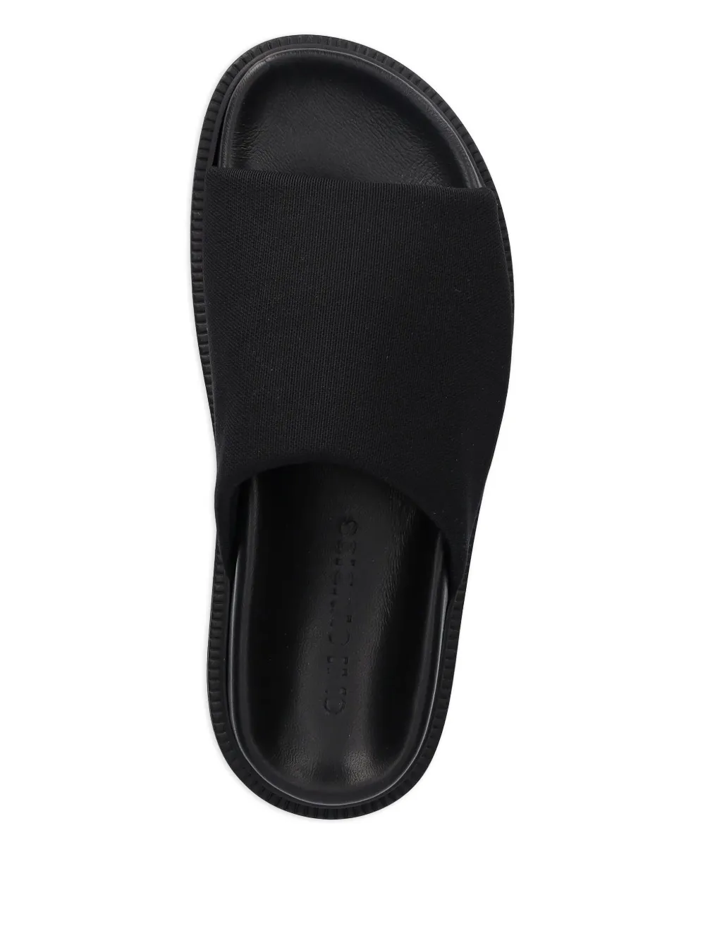 Copenhagen Slippers met plateauzool Zwart