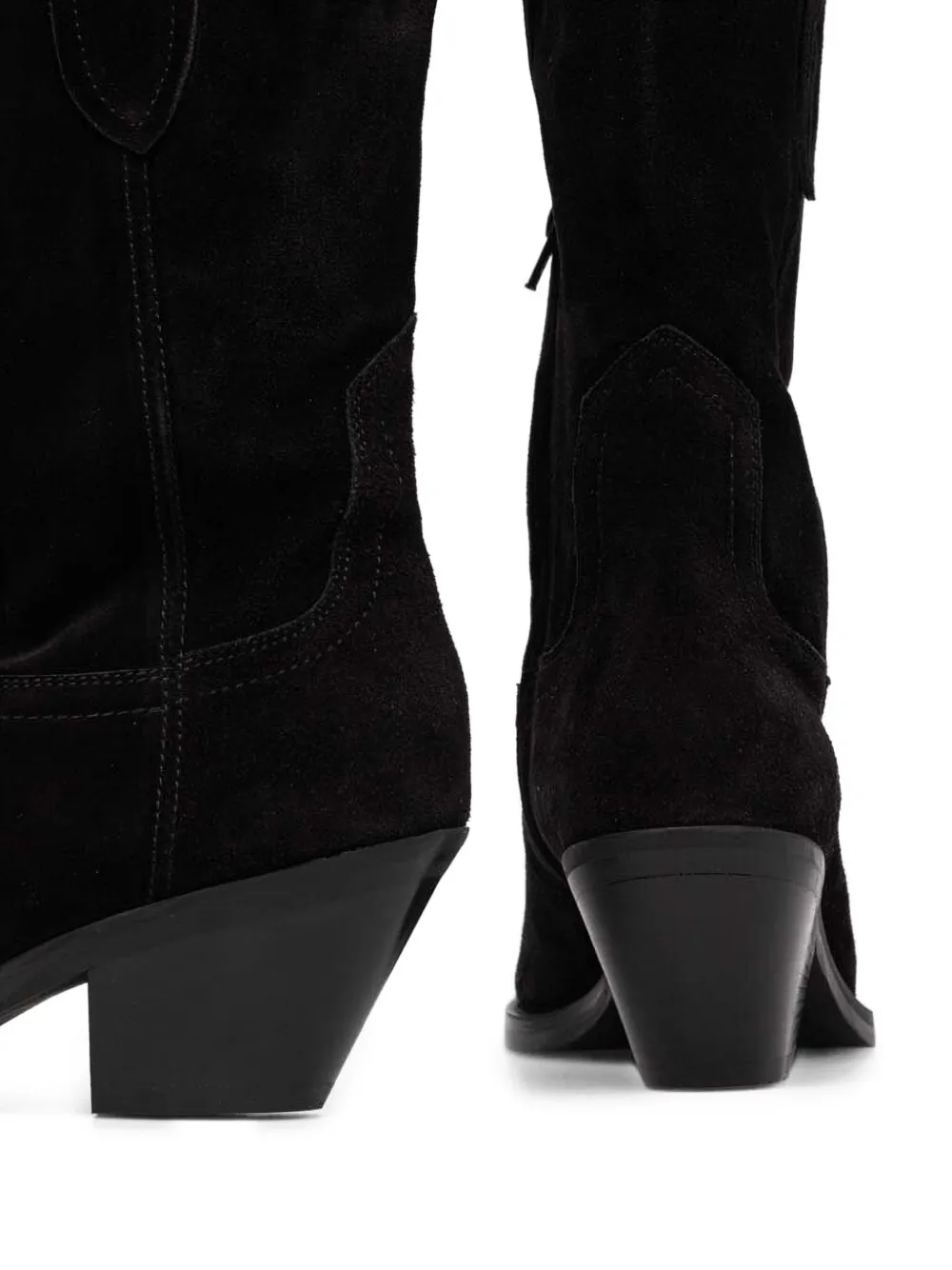 Copenhagen Cph237 Pointed-toe Suede Boots In Black