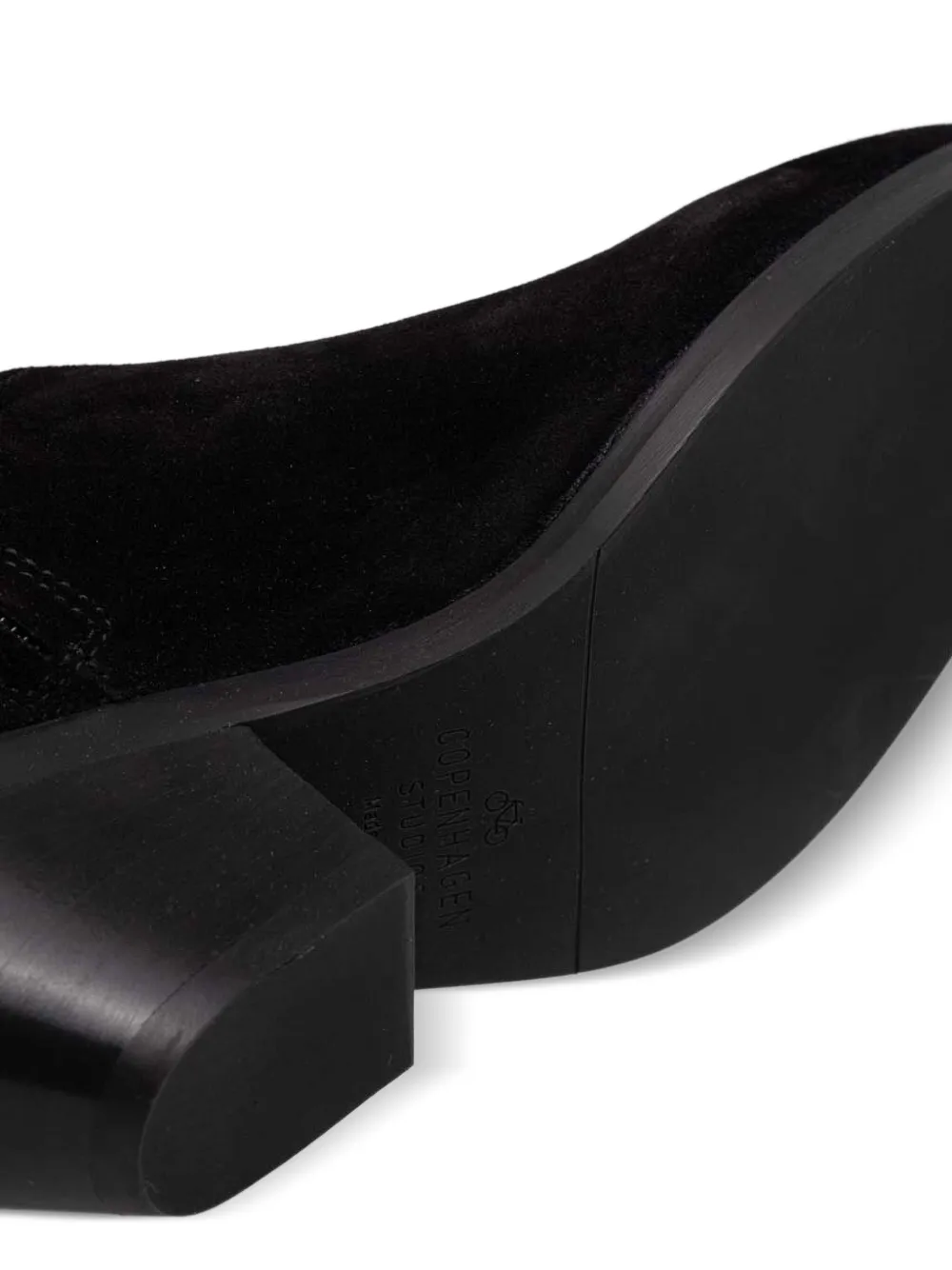 Copenhagen Cph237 Pointed-toe Suede Boots In Black