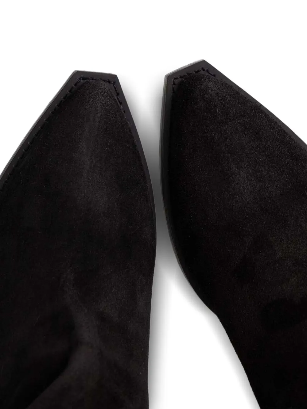 Copenhagen Cph237 Pointed-toe Suede Boots In Black