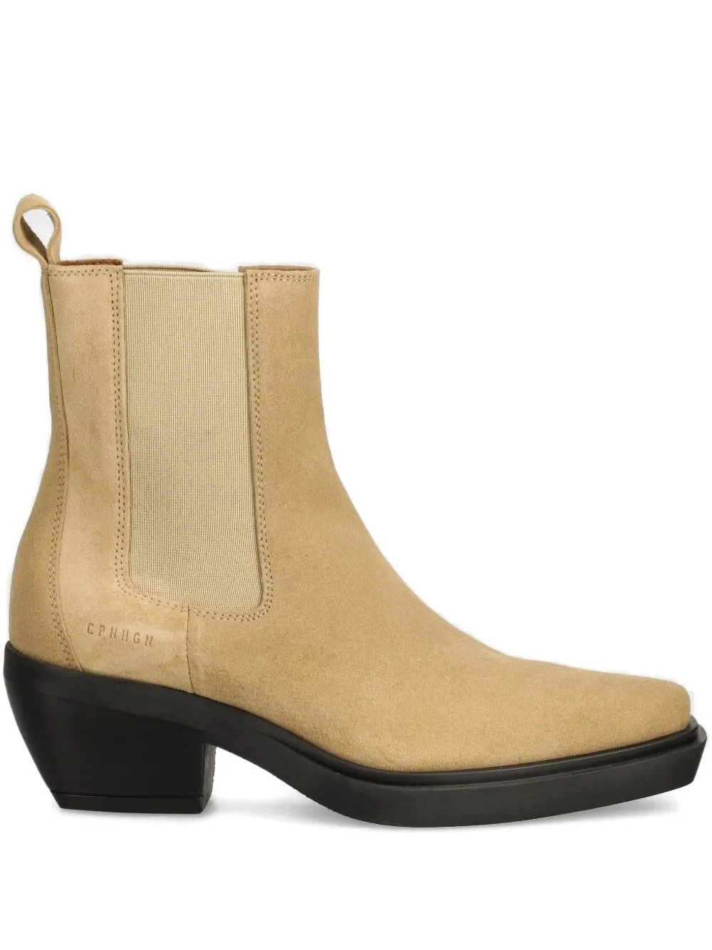Copenhagen Suede Cowboy Boots In Neutral