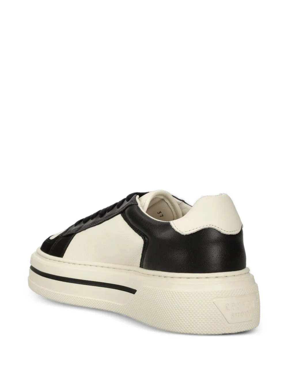 Copenhagen CPH181 leather-panelled platform sneakers - Beige