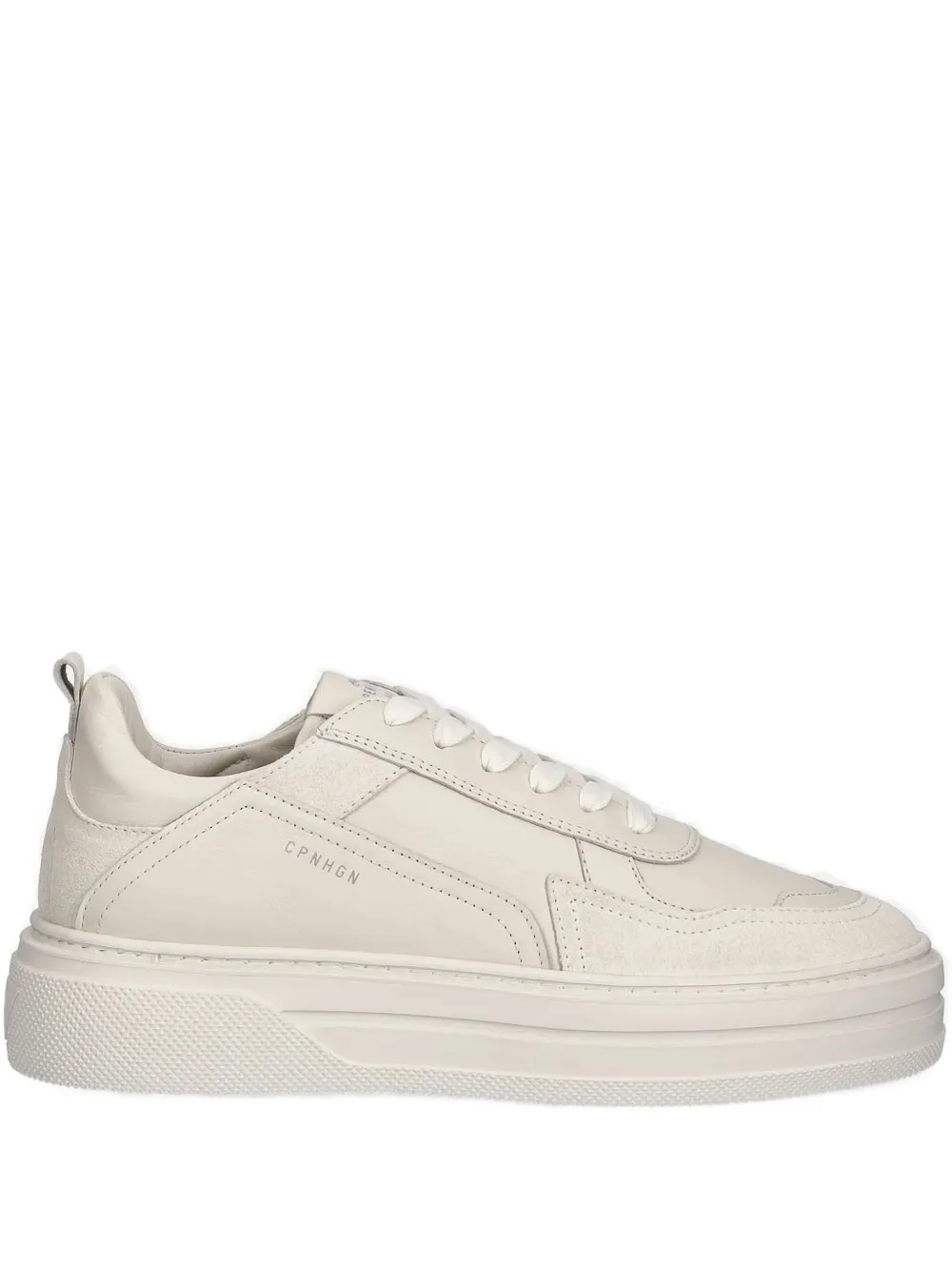 Copenhagen Leather Panelled Platform Sneakers In Neutral