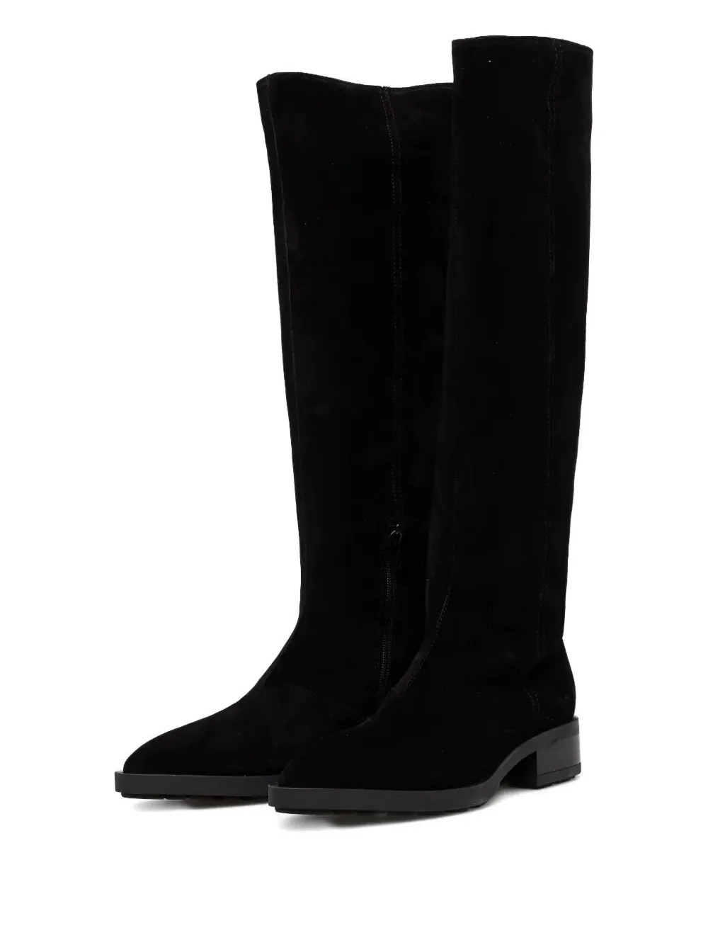 Copenhagen Pointed-toe Suede Boots In Black