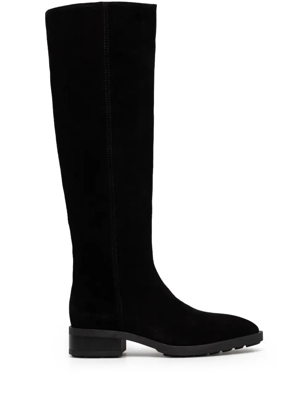 Copenhagen Pointed-toe Suede Boots In Black