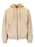 COLE BUXTON zip-up hoodie - Neutrals