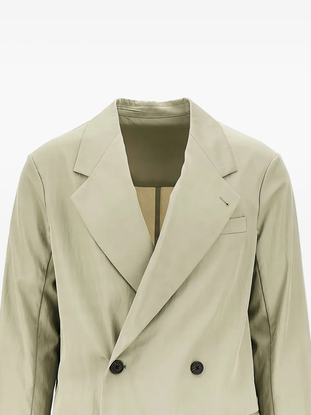 Emporio Armani Blazer met dubbele rij knopen Beige