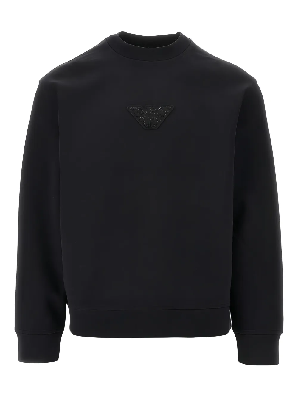 Emporio Armani Sweater verfraaid met logo Zwart