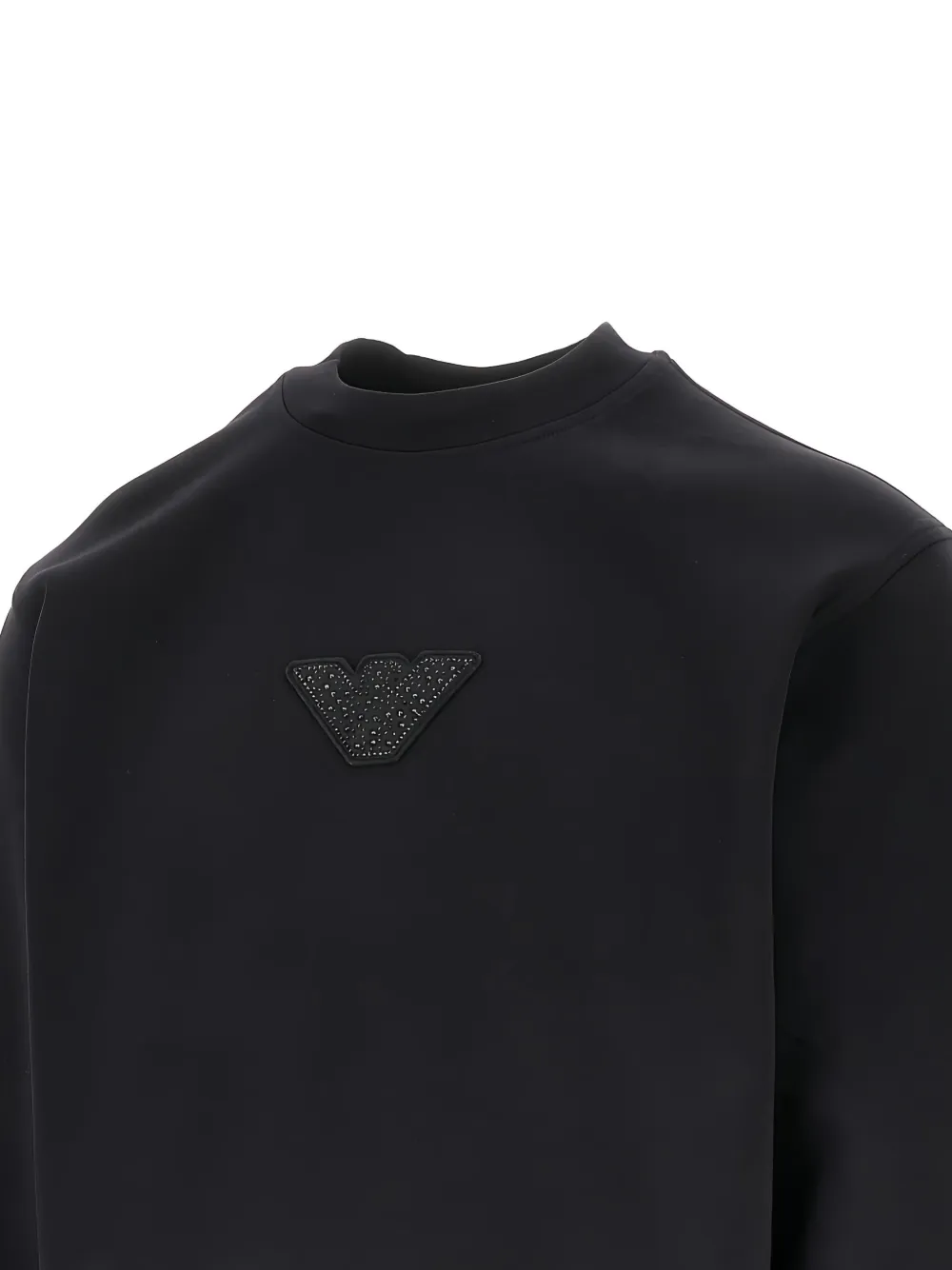Emporio Armani Sweater verfraaid met logo Zwart