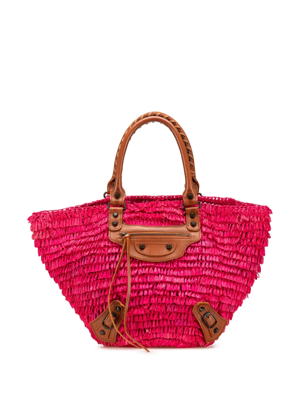 2000-2018 Small Raffia Motocross Panier Basket tote bag
