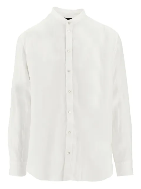 Emporio Armani camisa manga larga sin cuello