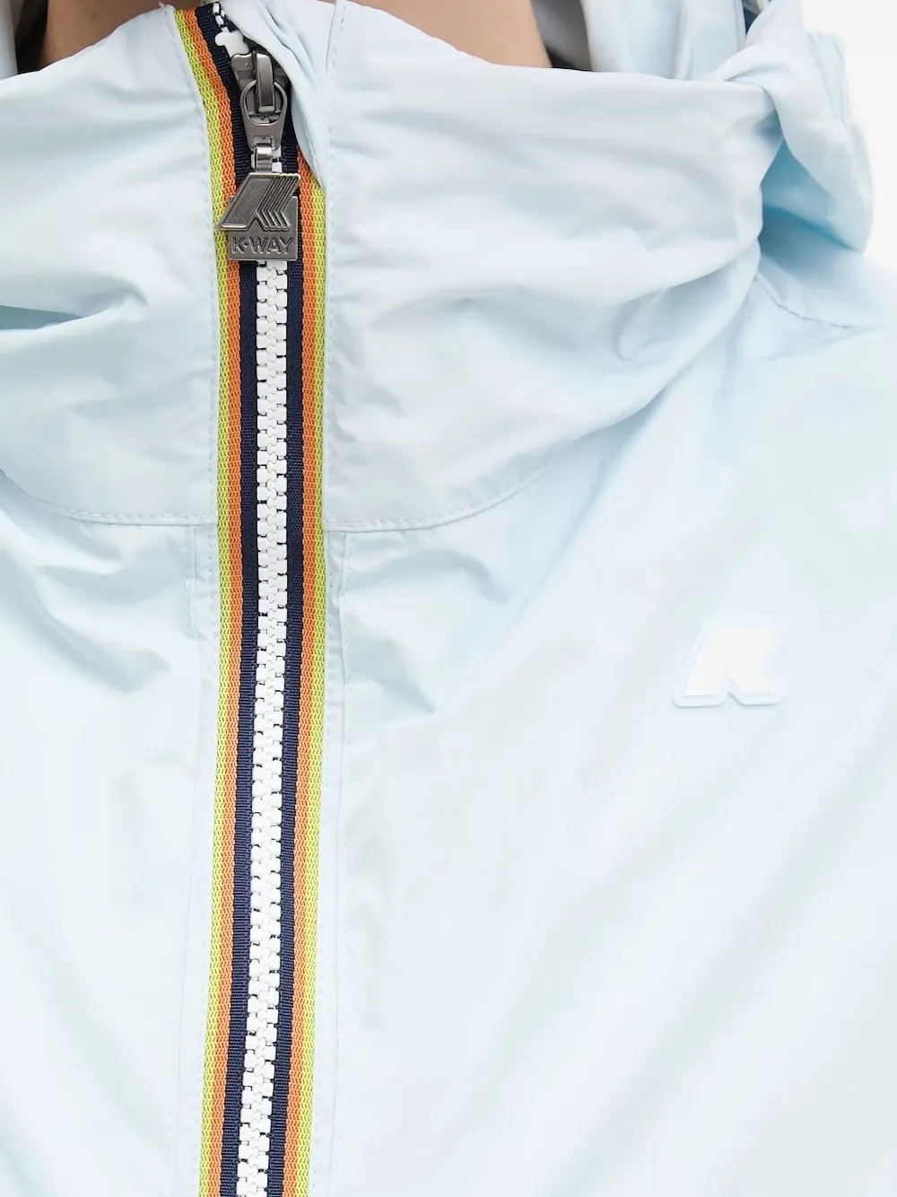 K-Way Jas met capuchon en rits Blauw