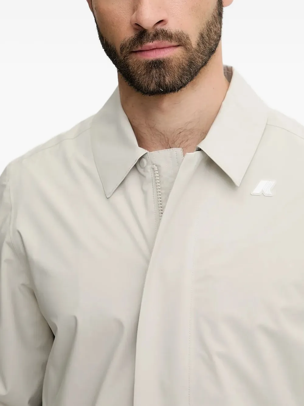 K-Way zip-fastening jacket Grijs