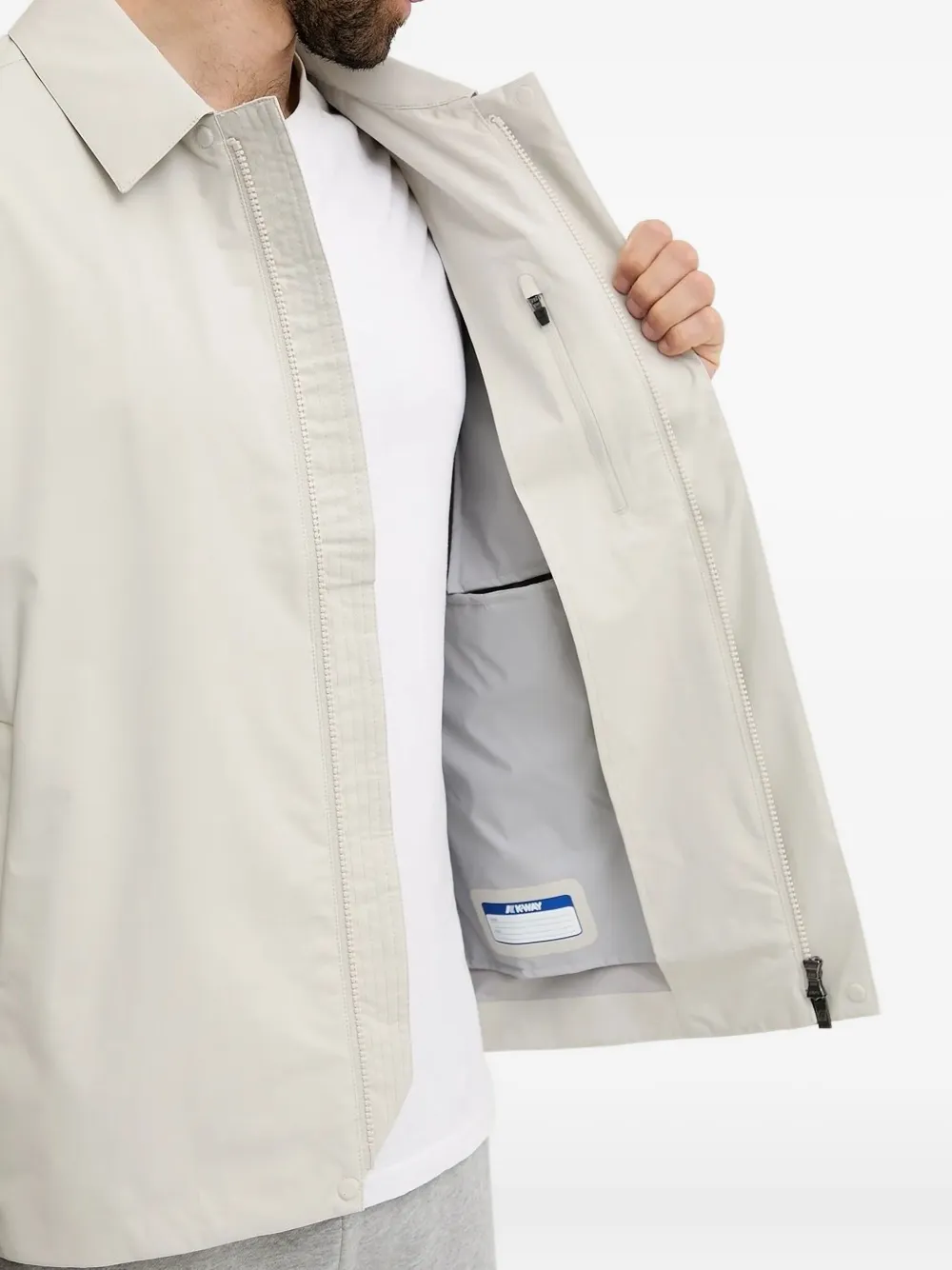 K-Way zip-fastening jacket Grijs